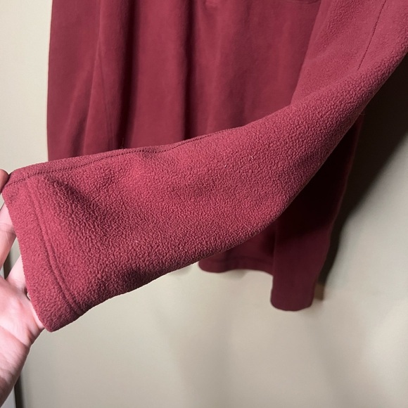 L.l. Bean trail fleece quarter zip red - Picture 5 of 12